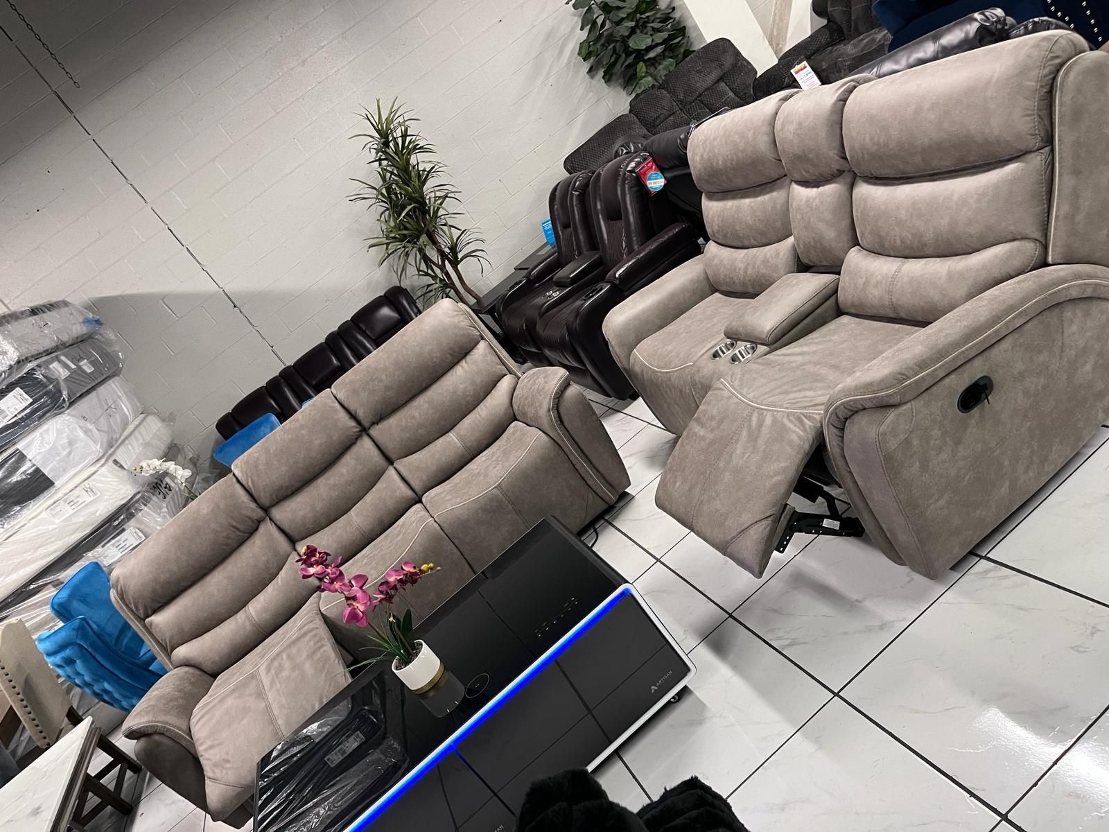 Manual Recliner Sofa Set 🥳