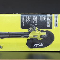 RYOBI 40V 100 MPH 600 CFM Cordless Leaf Blower/Mulcher/Vacuum kit
