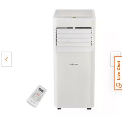 5,000 BTU 115-Volt 3-in-1 Portable Air Conditioner Unit Cools up to 150 sq. ft. with Dehumidifier and Remote in White