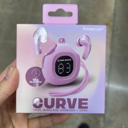 NWT PrimeAudio Curve Wireless Earbuds with Case
