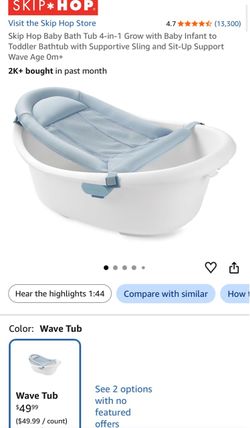 Baby Bath Tub- Skip Hop Wave 4 in 1