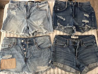 Denim Shorts Bundle - Levi's Abercrombie Kendall + Kylie Aero