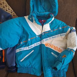 Rare  Vintage Dolphins Puffer Jacket