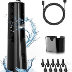 BRAND NEW IN BOX Ear Cleaner with 3 Water Spray Intensities, Limpiador de Oídos, Wush Ear Cleaner Kit with Multiple Replacement Heads, Black