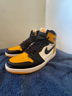 Nike Air Jordan 1 Retro High OG Taxi Yellow Toe Size 10 – Lightly Worn