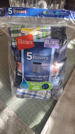 ***NEW HANES BOXERS FOR BOYS SIZE XL***