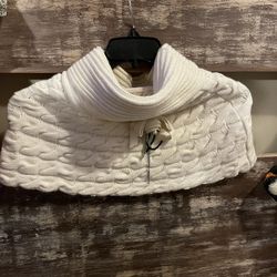 Prima Loredana Girls Wool Cape Capelet Cream Medium Anthropologie 