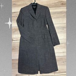 Classiques Entier Long Wool-blend Blazer Coat Size 4P