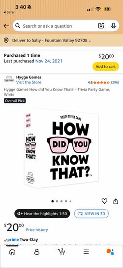 How did you know that?