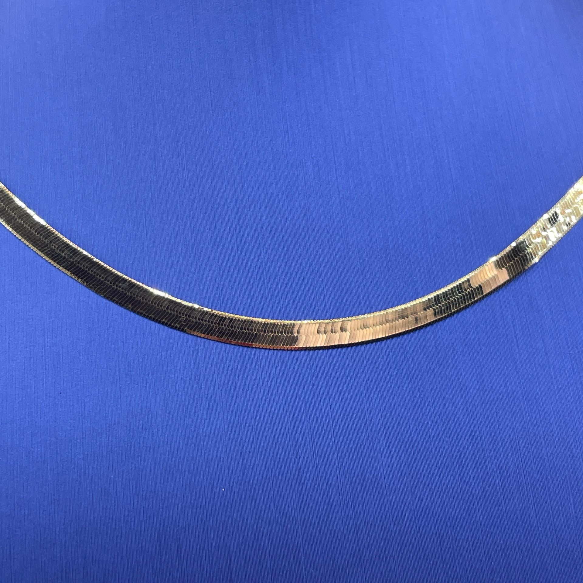 14Kt Yellow Gold 16” Herringbone Necklace 5.16g 3.8mm I-1996