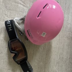 Girl Ski Helmet Size Y/S 51-55cm & Ski Goggles  Size Y