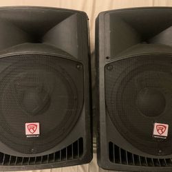 Rockville 12” Powered Speakers Pair