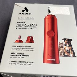 Andis Cordless 2-Speed Dog, Cat & Small Pet Nail Grinder