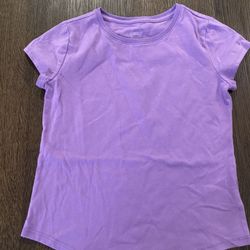 Girls Light Purple Shirt Size 7/8 By Wonder Nation #6