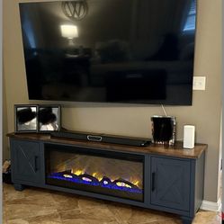 Tv Stand With Electric Fireplace Insert