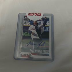 Mannie Fresh First Pitch Signed Card