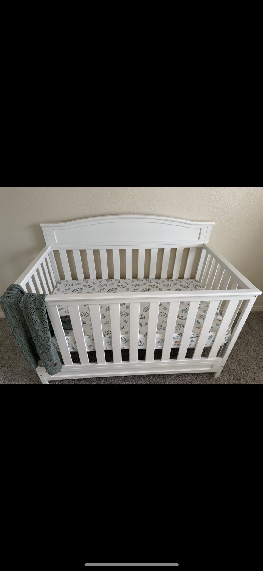 Delta Children Emery 4-in-1 Convertible Baby Crib & Changing Table