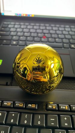 Golden soccer ball