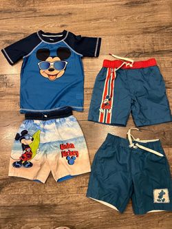 Boys 5t Mickey Mouse swimsuit bundle