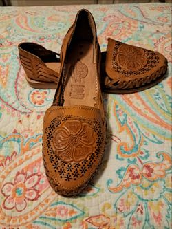 Cacahi's Caclashandmade Mexican huarache sandals womens size 9