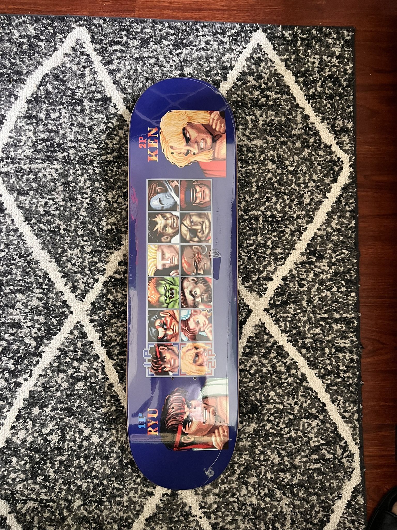 Brand new HUF x Street Fighter player select deck size 8.25