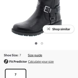 G by Guess Womens Tealin WC Faux Leather Riding Boots