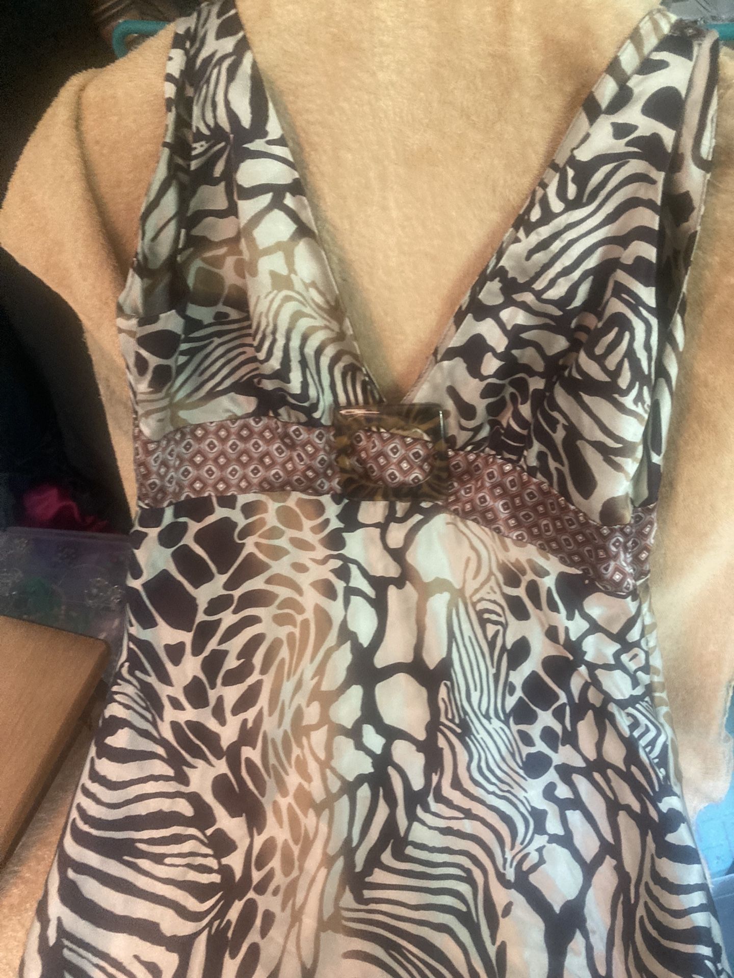 Michael Kafan Halter Dress Size S