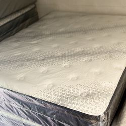 Queen Size Mattress 14” Inches Pillow Top Of High Quality Also Available in Twin-Full-King and Cali-King Same Day Delivery
