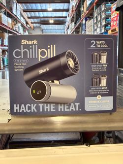 Shark ChillPill Rechargeable Portable Handheld Fan with Dry Mist Cooling Brand New In Box