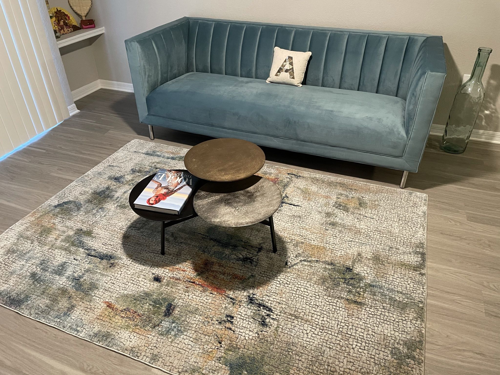 Elegant Suede Sofa Couch