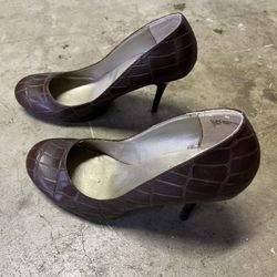 Elemenno Brown 3” High Heel Shoes