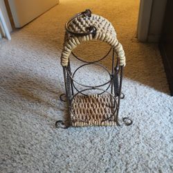 Vintage Two Tier Wine Rack