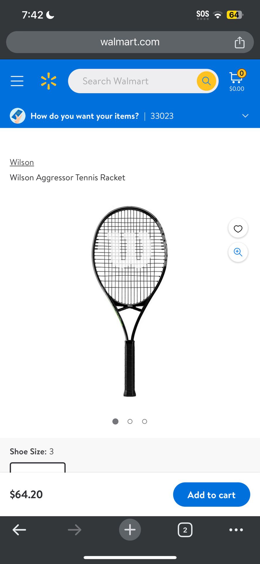 Wilson Aggressor Tennis Racket