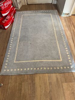 Baby blue rug