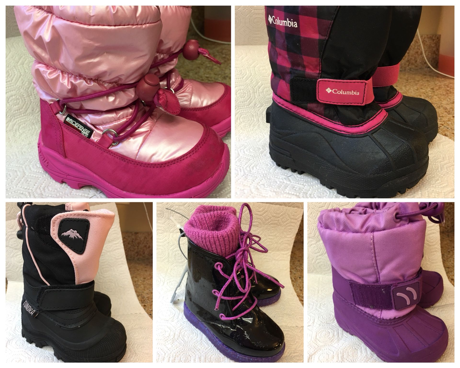 Cutest Toddler Girl snow winter ski boots