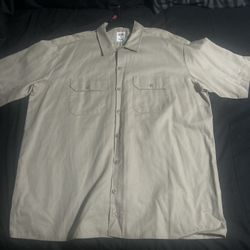 Tan Dickies button-up shirt