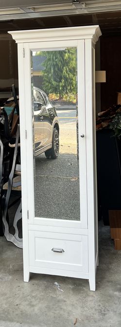 Pottery Barn Mirrored Cabinet