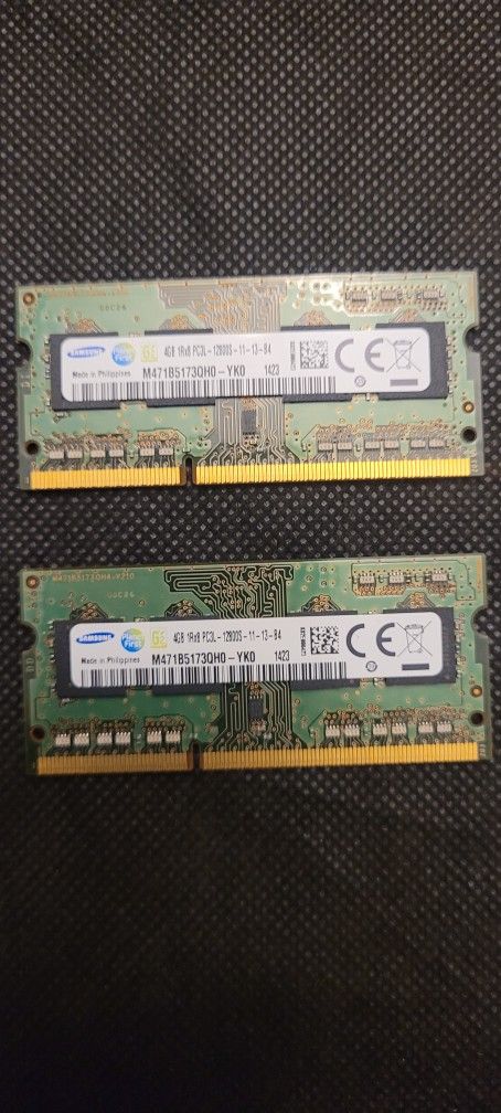 SamSung 4GB 1Rx8 Notebook/Laptop Ram