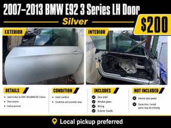 2007-2013 BMW e92 3 series LH door