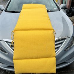 Comfort Classics Inc. 22x74x5 Sunbrella Indoor/Outdoor Fabrics in Sunflower CHANNELED Chaise Cushion