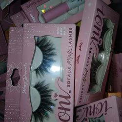 Eyelashes, Eyelashes Glue, Press On Nail Bundle 