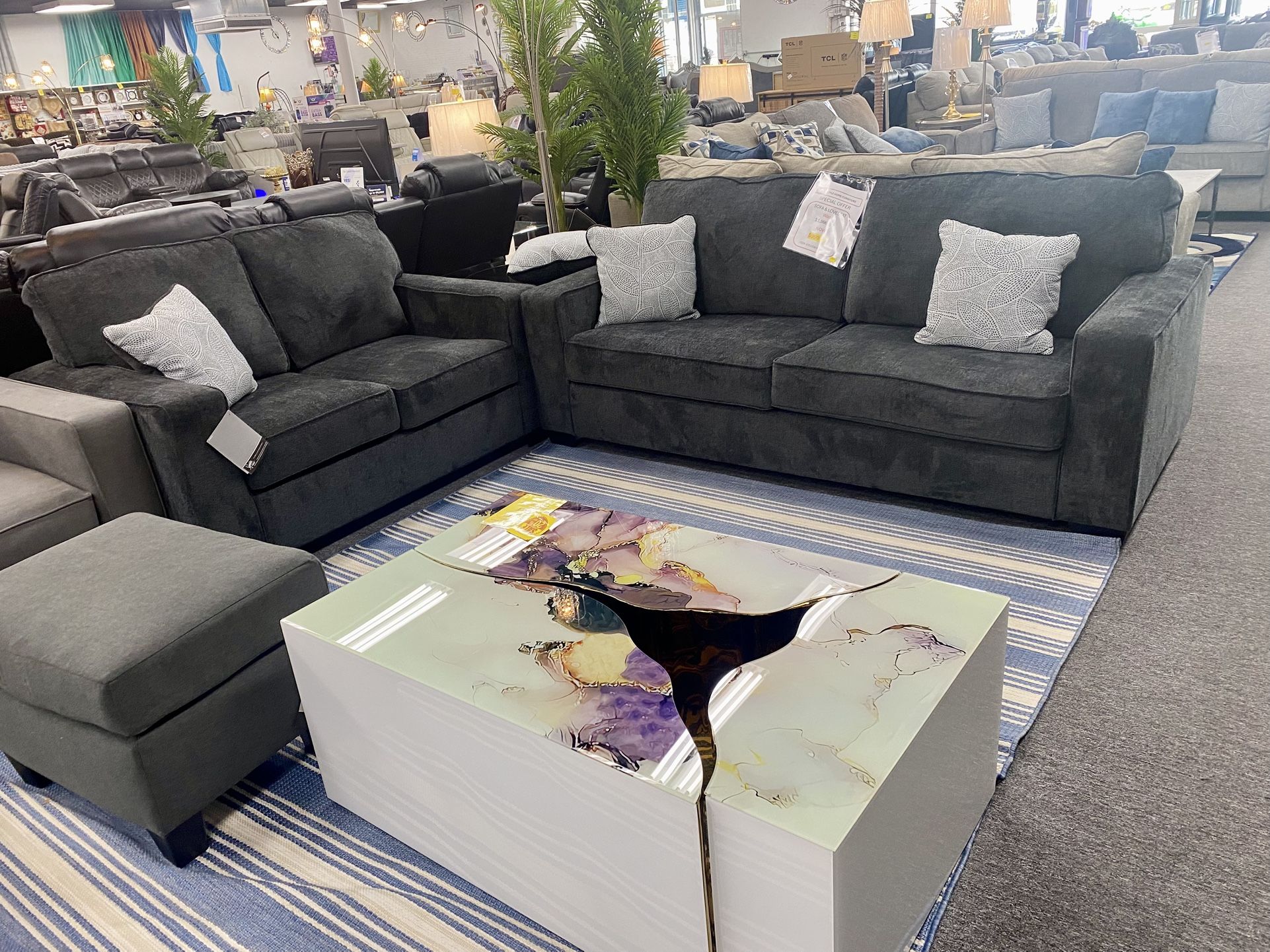 Sofa and Love Seat $999