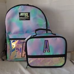 Justice Backpack And Lunch Bag, $25,89115