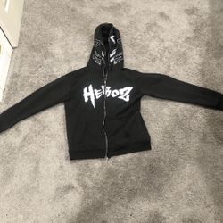 Y2K Black And White Hoodie 