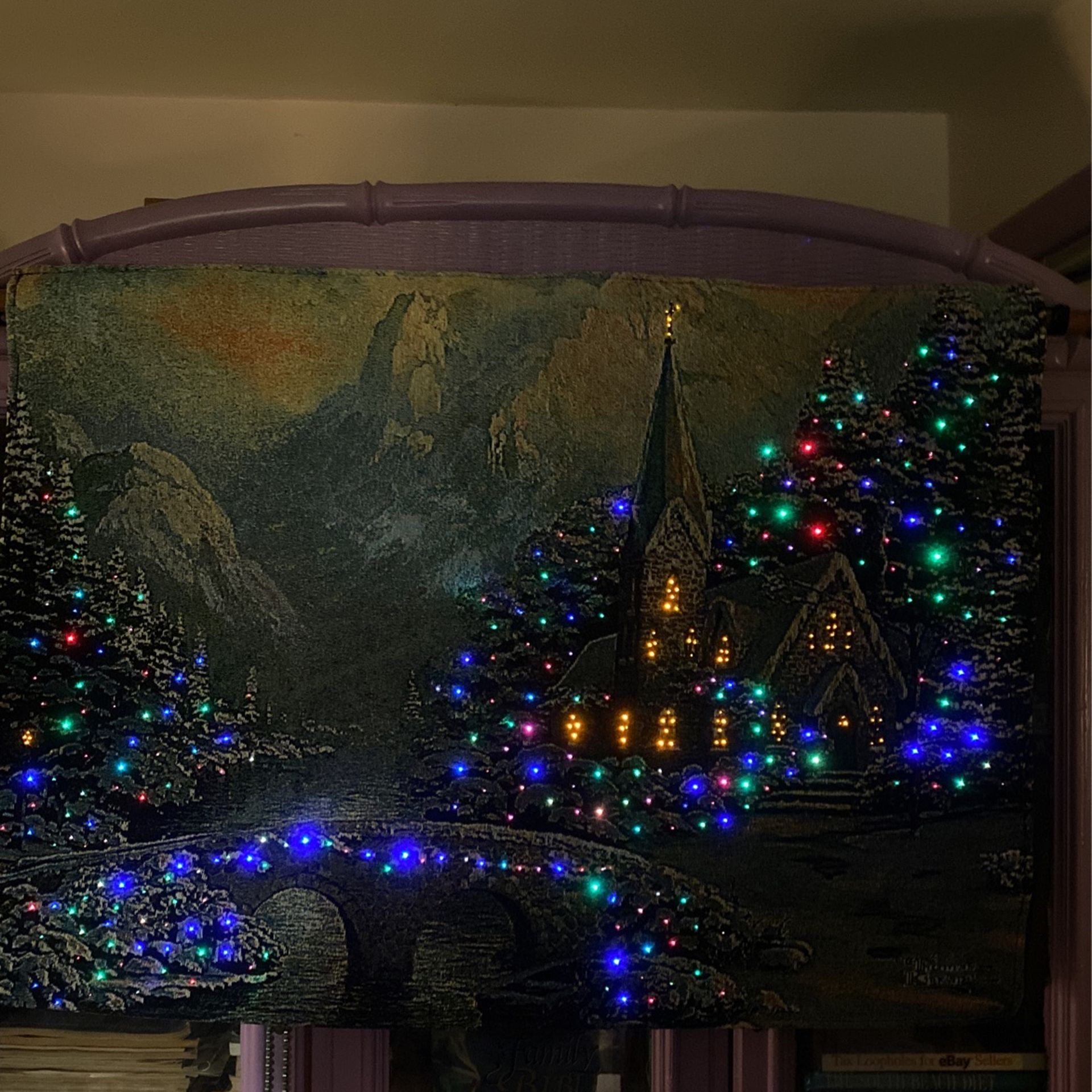 Thomas kincaid christmas flag