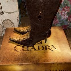 Cuadra Women’s Python Skin Boots Brand New  7 1/2