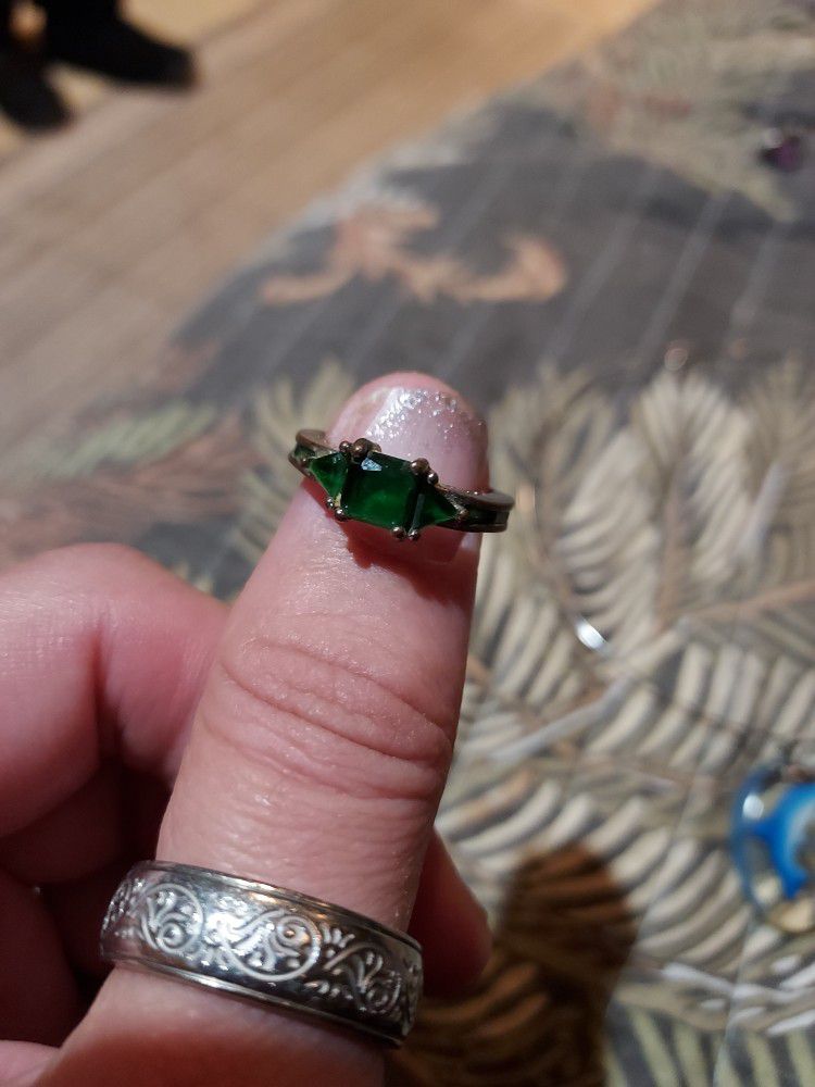 Emerald Costume Ring