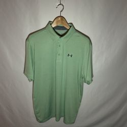 Light Green UA Golf/polo Tee.