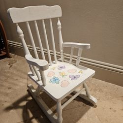 Wooden Rocking Chair For Kids Children Nursery Furniture Pretend Play