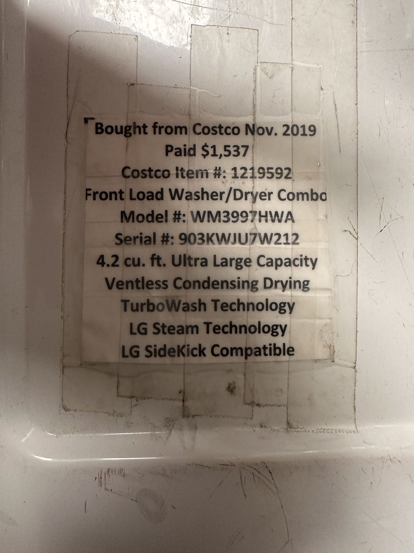 Wm3997hwa costco 2024